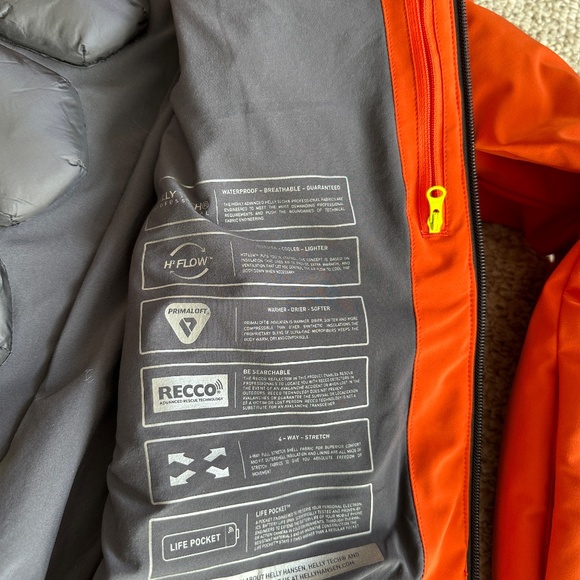 Small UNISEX Helly Hanson Insulated Ski Jacket - like new - Picture 3 of 8